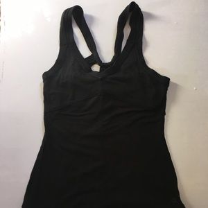 Black Fitted Yoga Tank Top
